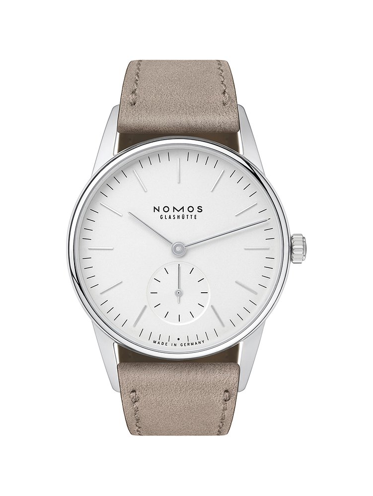 Nomos Glashütte Damenuhr Orion 33 weiss 324