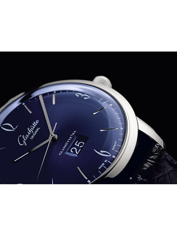 Glashütte Original Herrenuhr Vintage Sixties Panoramadatum 23947060204