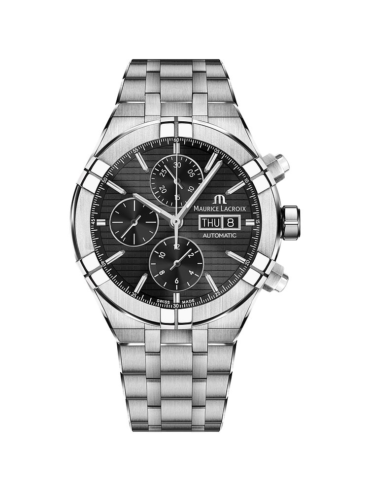 Maurice Lacroix Herrenuhr Aikon Chronograph Day Date AI6038-SS002-330-1