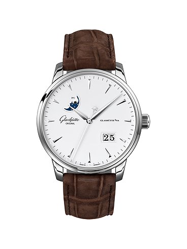 Glashütte Original Herrenuhr Senator Excellence Panoramadatum Mondphase 13604050231
