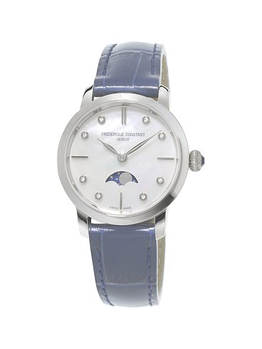 Frederique Constant Damenuhr Slimline Moonphase Ladies FC-206MPWD1S6