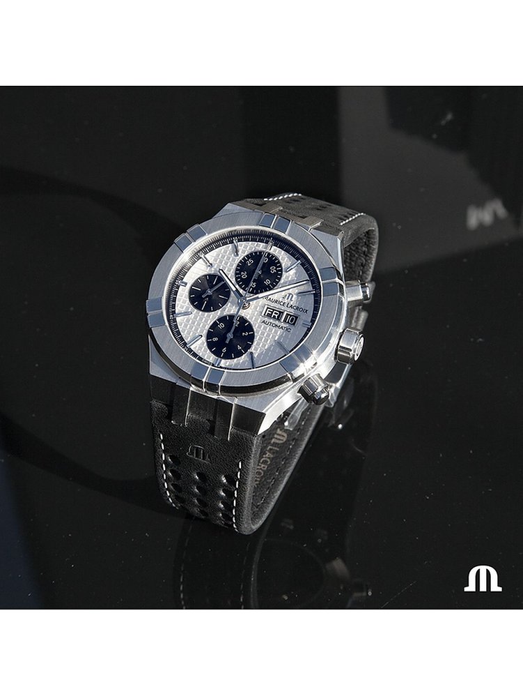 Maurice Lacroix Herrenuhr Aikon Chronograph Day Date AI6038-SS001-132-1