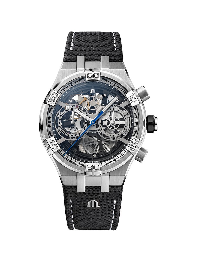 Maurice Lacroix Herrenuhr Aikon Chronograph Skeleton AI6098-SS001-090-1