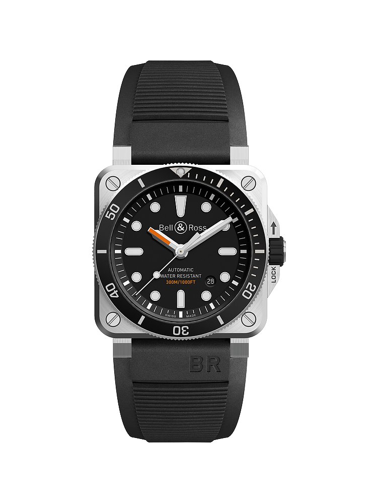 Bell & Ross Herrenuhr BR03 BR0392-D-BL-ST/SRB