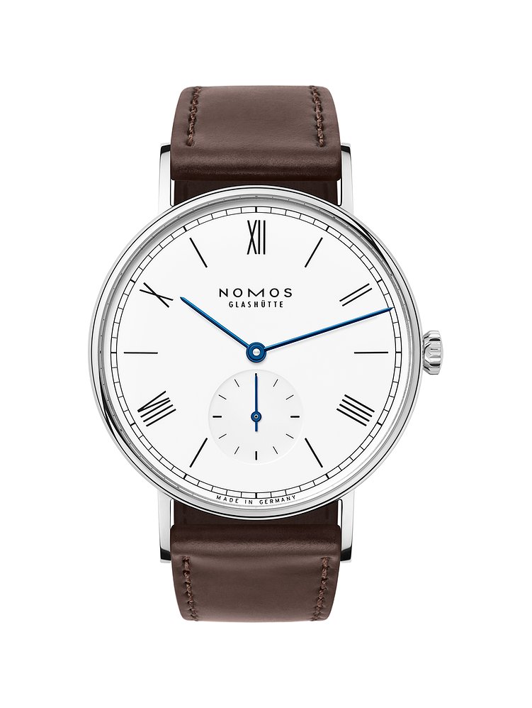 Nomos Glashütte Herrenuhr Ludwig 38 emailleweiss 237