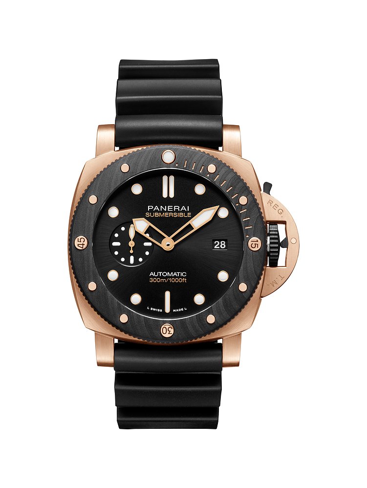 Panerai Uhren-Set inkl. Wechselarmband Submersible Goldtech OroCarbo PAM01070