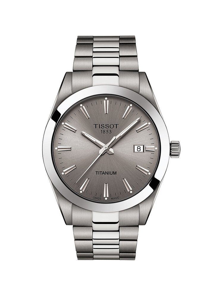 Tissot Herrenuhr Gentleman Titanium T1274104408100