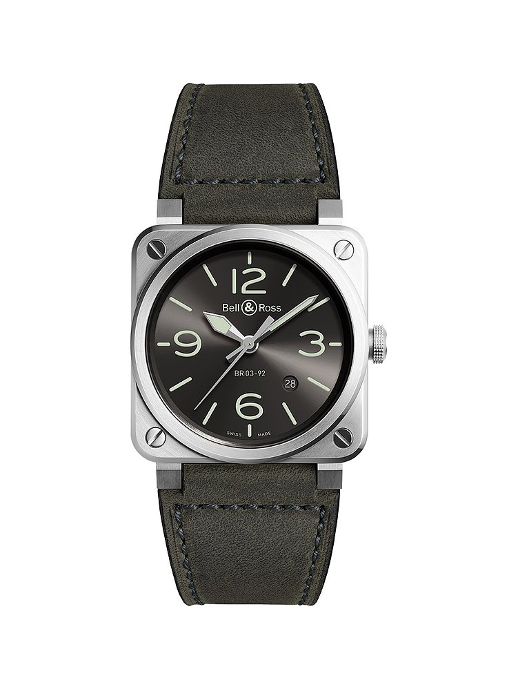 Bell & Ross Herrenuhr BR03 BR0392-GC3-ST/SCA