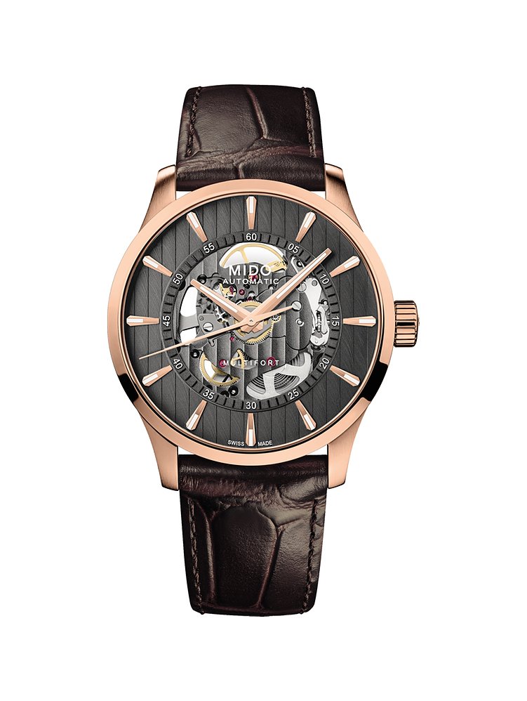Mido Herrenuhr Multifort Skeleton Vertigo M0384363606100