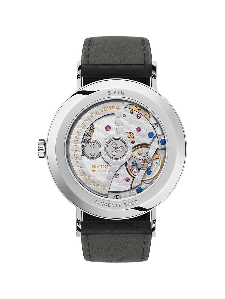 Nomos Glashütte Herrenuhr Tangente neomatik 39 platingrau 144