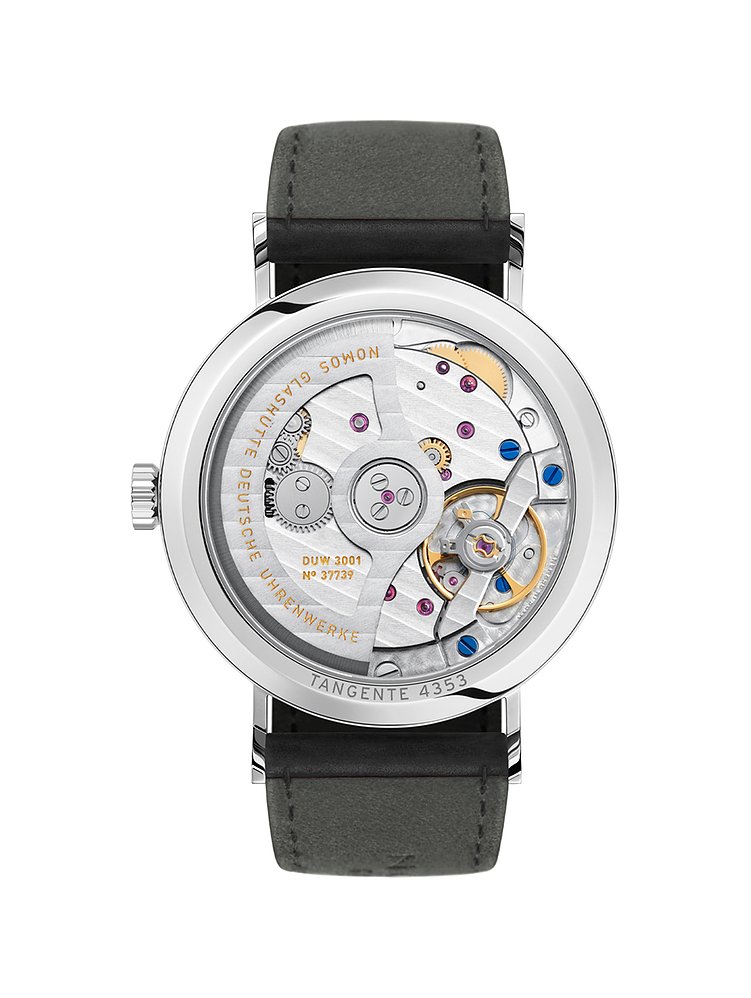 Nomos Glashütte Unisexuhr Tangente neomatik platingrau 189