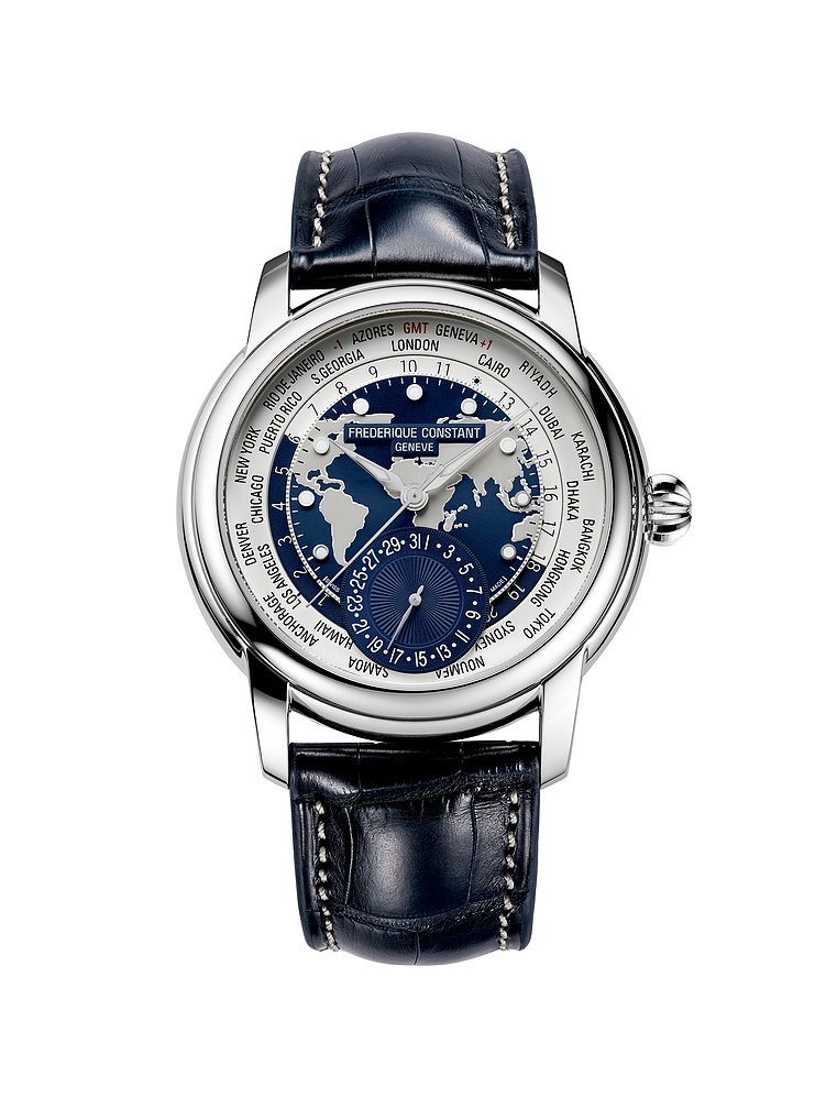Frederique Constant Herrenuhr Classics Worldtimer FC-718NWWM4H6