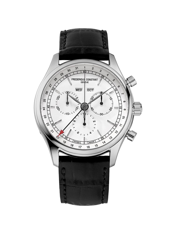 Frederique Constant Herrenuhr Classics Quartz Chronograph Big Date FC-296SW5B6