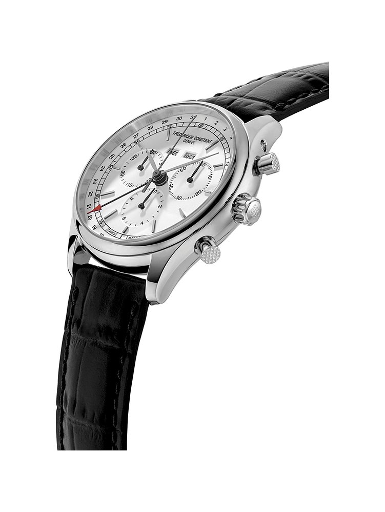 Frederique Constant Herrenuhr Classics Quartz Chronograph Big Date FC-296SW5B6