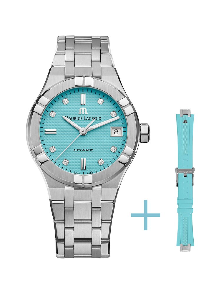 Maurice Lacroix Uhren-Set inkl. Wechselarmband Aikon Automatic Date AI6006-SS00F-451-C