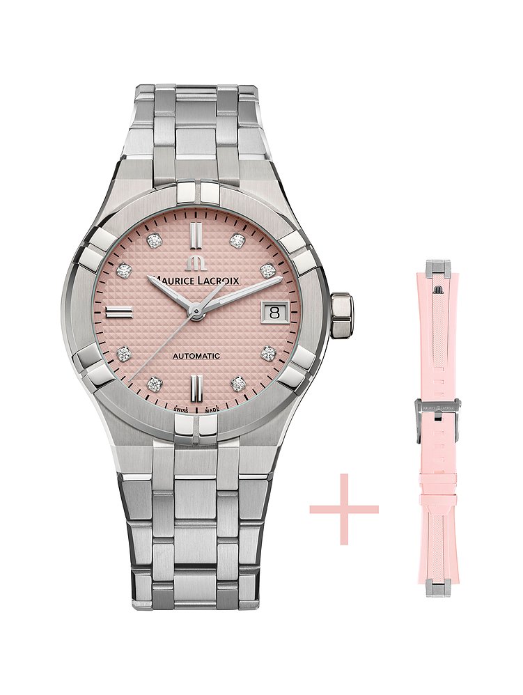 Maurice Lacroix Uhren-Set inkl. Wechselarmband Aikon Automatic Date AI6006-SS00F-550-E