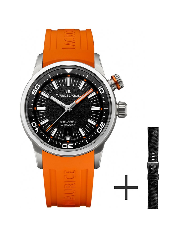 Maurice Lacroix Uhren-Set inkl. Wechselarmband Pontos S Diver PT6248-SS00L-330-J