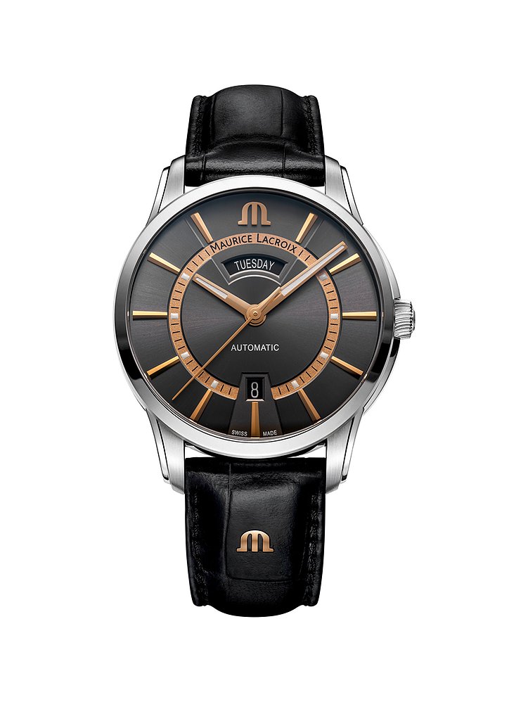 Maurice Lacroix Herrenuhr Pontos Day Date PT6358-SS001-333-2