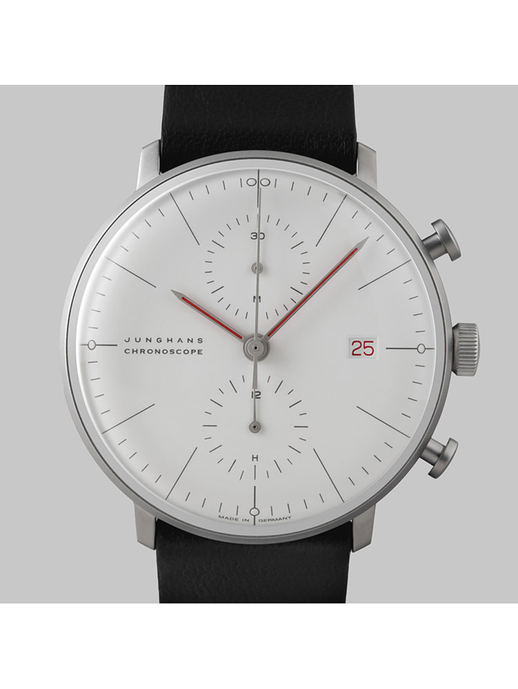 Junghans Unisexuhr max bill Chronoscope Bauhaus 27430302 online