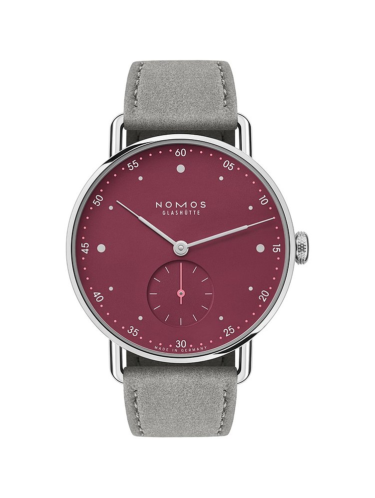 Nomos Glashütte Damenuhr Metro 33 muted red 1123