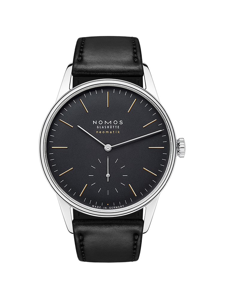 Nomos Glashütte Unisexuhr Orion neomatik new black 396