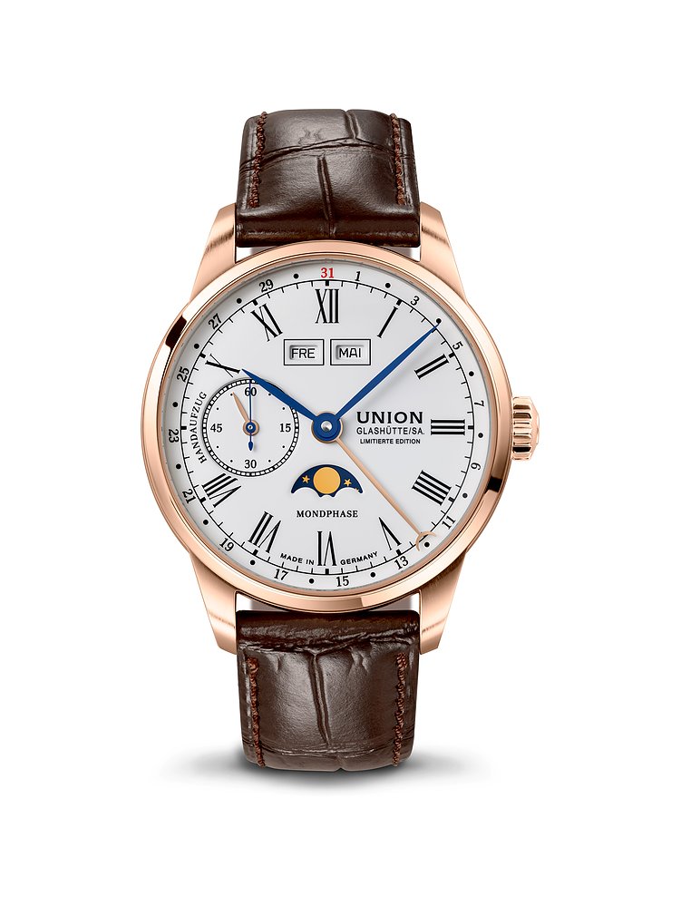 Union Glashütte Herrenuhr 1893 Handaufzug Mondphase D9034587601309
