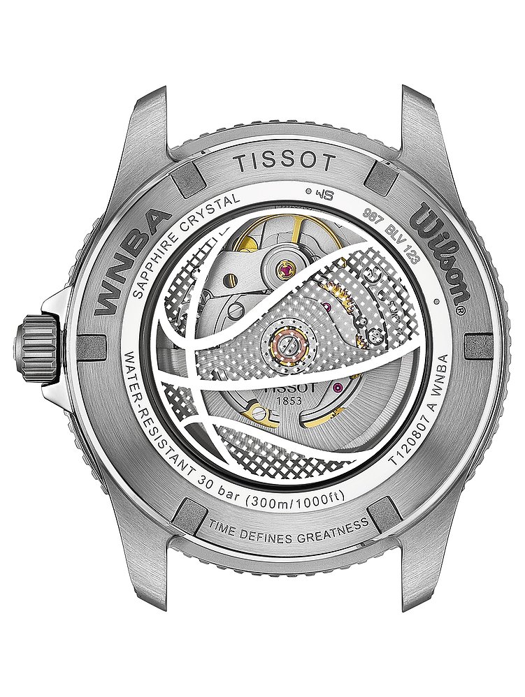 Tissot Uhren-Set inkl. Wechselarmband Seastar 1000 WNBA Wilson Powermatic 80 T1208071705100