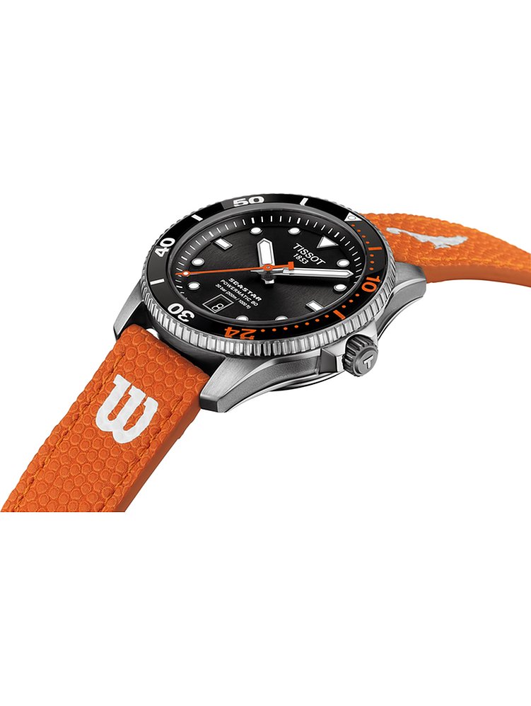 Tissot Uhren-Set inkl. Wechselarmband Seastar 1000 WNBA Wilson Powermatic 80 T1208071705100