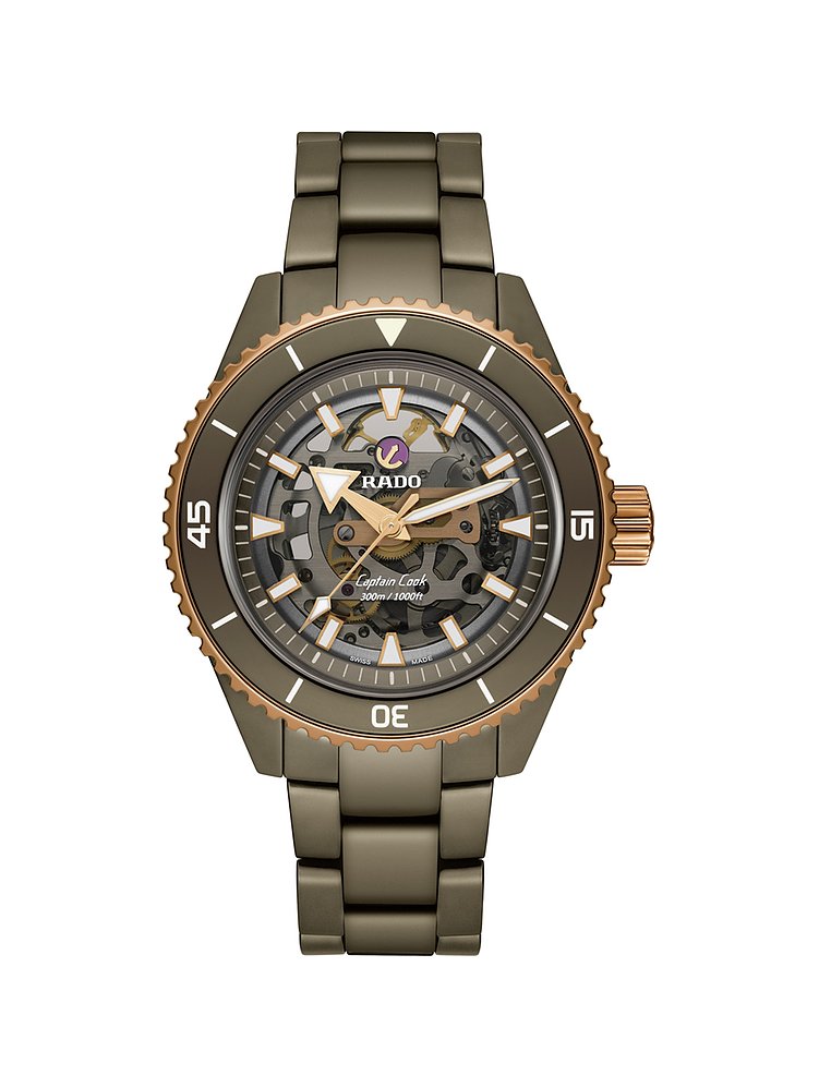 Rado Herrenuhr Captain Cook Hight-Tech Ceramic Skeleton R32150162