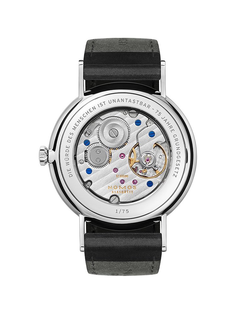 Nomos Glashütte Herrenuhr Ludwig 38 - 75 Jahre Grundgesetz 234.S3