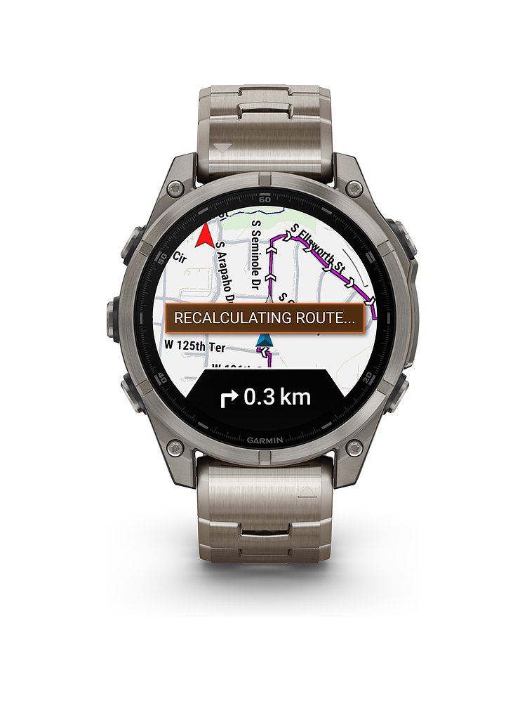 Garmin Smartwatch Fenix  8 - 47 mm AMOLED Sapphire Graphit Titanium Titan  010-02904-40