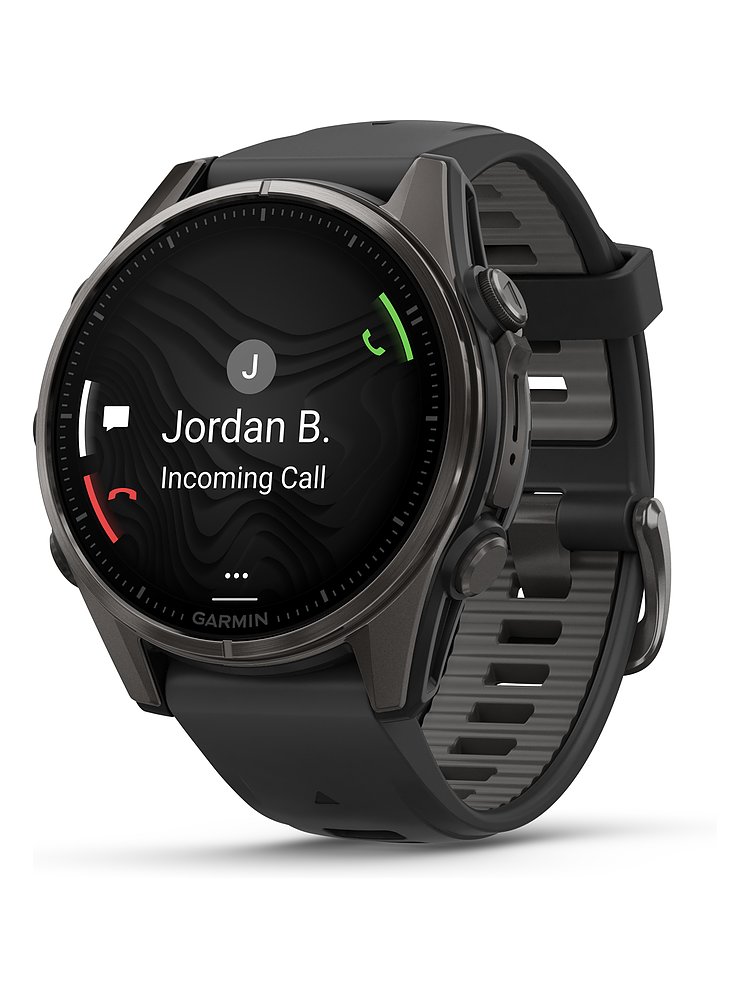 Garmin Smartwatch Fenix  8 - 43 mm AMOLED Sapphire Schwarz Carbongrau Titan  010-02903-21