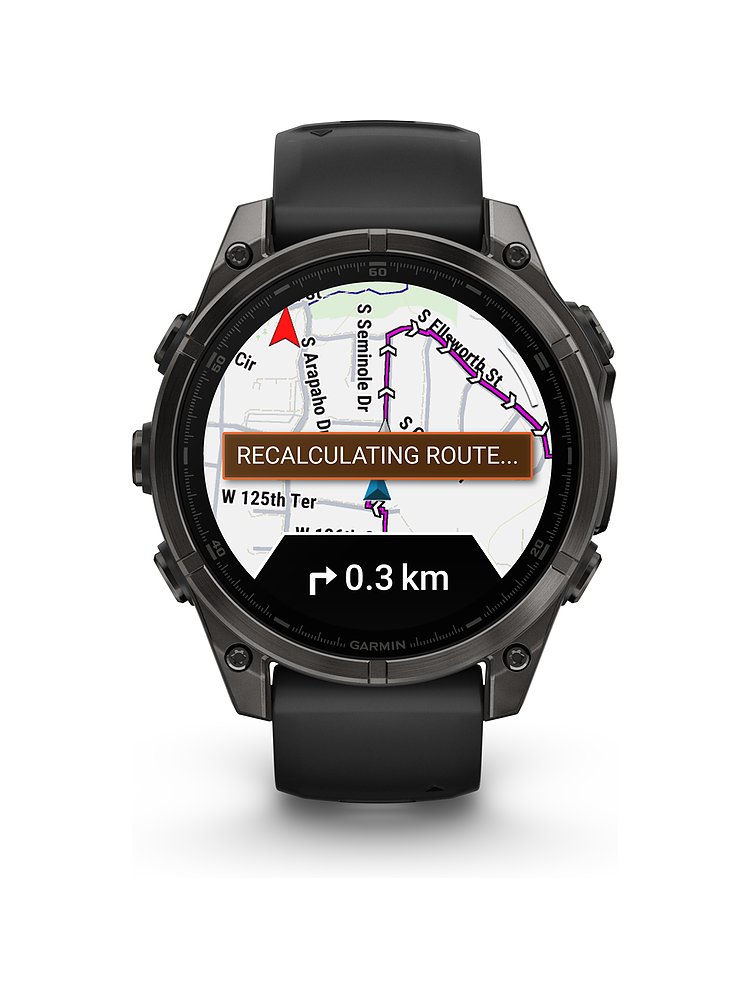 Garmin Smartwatch Fenix  8 - 47 mm AMOLED Sapphire Schwarz Carbongrau Titan DLC  010-02904-21