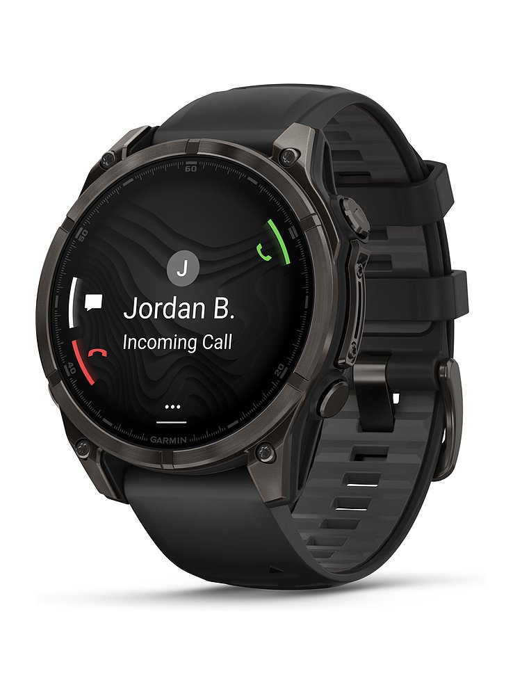 Garmin Smartwatch Fenix  8 - 47 mm AMOLED Sapphire Schwarz Carbongrau Titan DLC  010-02904-21