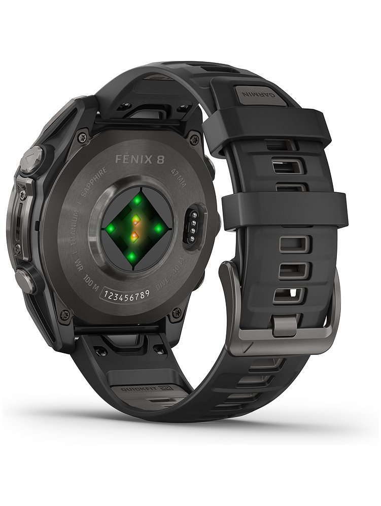 Garmin Smartwatch Fenix  8 - 47 mm AMOLED Sapphire Schwarz Carbongrau Titan DLC  010-02904-21