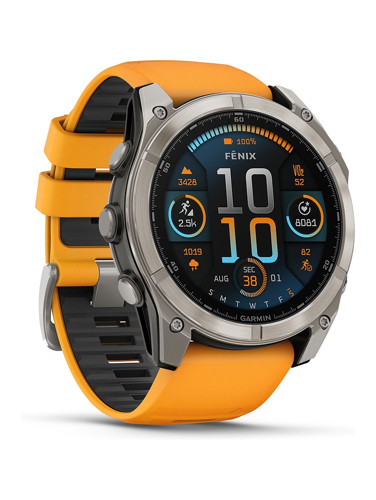Garmin Smartwatch Fenix 8 - 51 mm AMOLED Sapphire Graphit Titanium Titan 010-02905-11