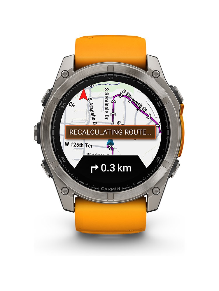 Garmin Smartwatch Fenix  8 - 51 mm AMOLED Sapphire Graphit Titanium Titan  010-02905-11