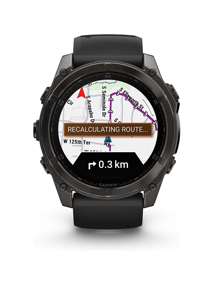 Garmin Smartwatch Fenix  8 - 51 mm AMOLED Sapphire Schwarz Carbongrau Titan DLC  010-02905-21