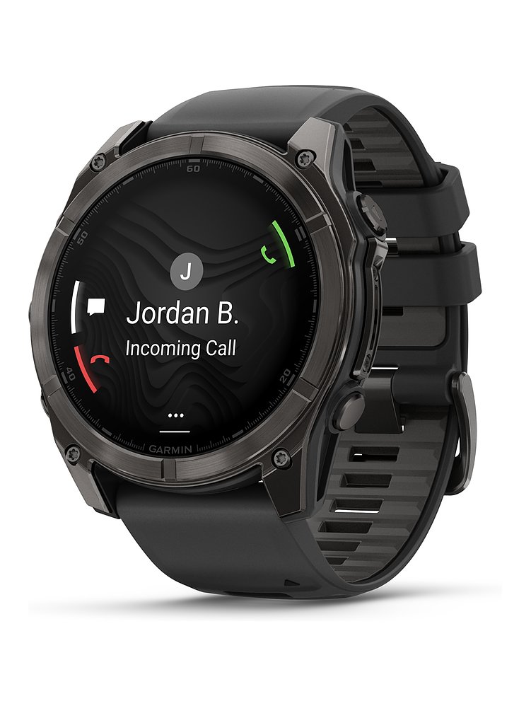 Garmin Smartwatch Fenix  8 - 51 mm AMOLED Sapphire Schwarz Carbongrau Titan DLC  010-02905-21