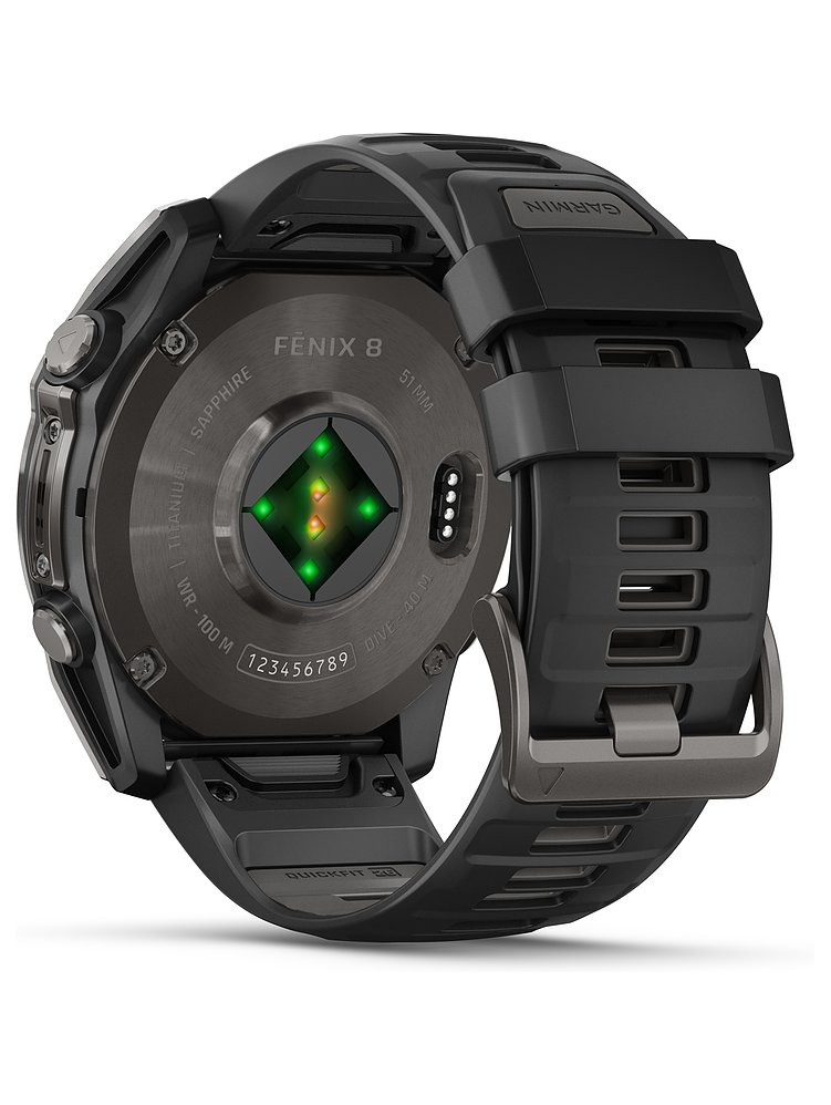 Garmin Smartwatch Fenix  8 - 51 mm AMOLED Sapphire Schwarz Carbongrau Titan DLC  010-02905-21