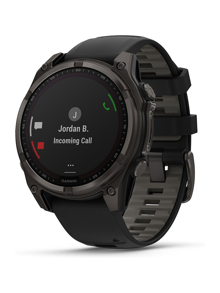 Garmin Smartwatch Fenix  8 - 47 mm Solar Sapphire Graphit Carbongrau Titan DLC  010-02906-11