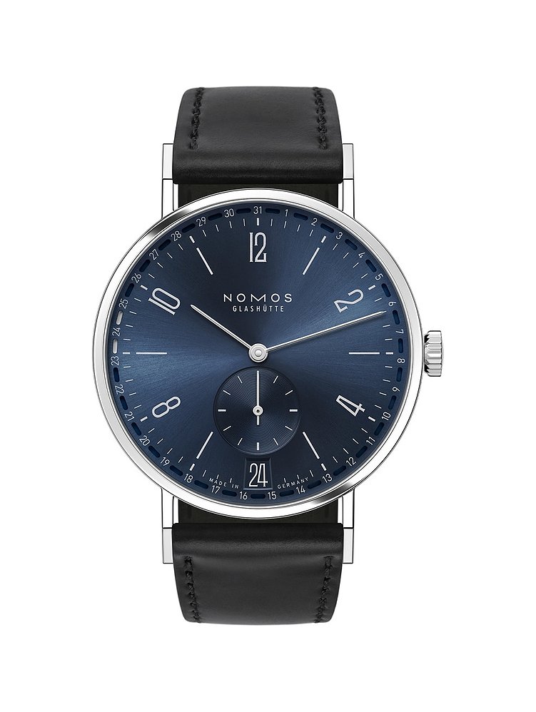 Nomos Glashütte Unisexuhr Tangente 2date blau 136