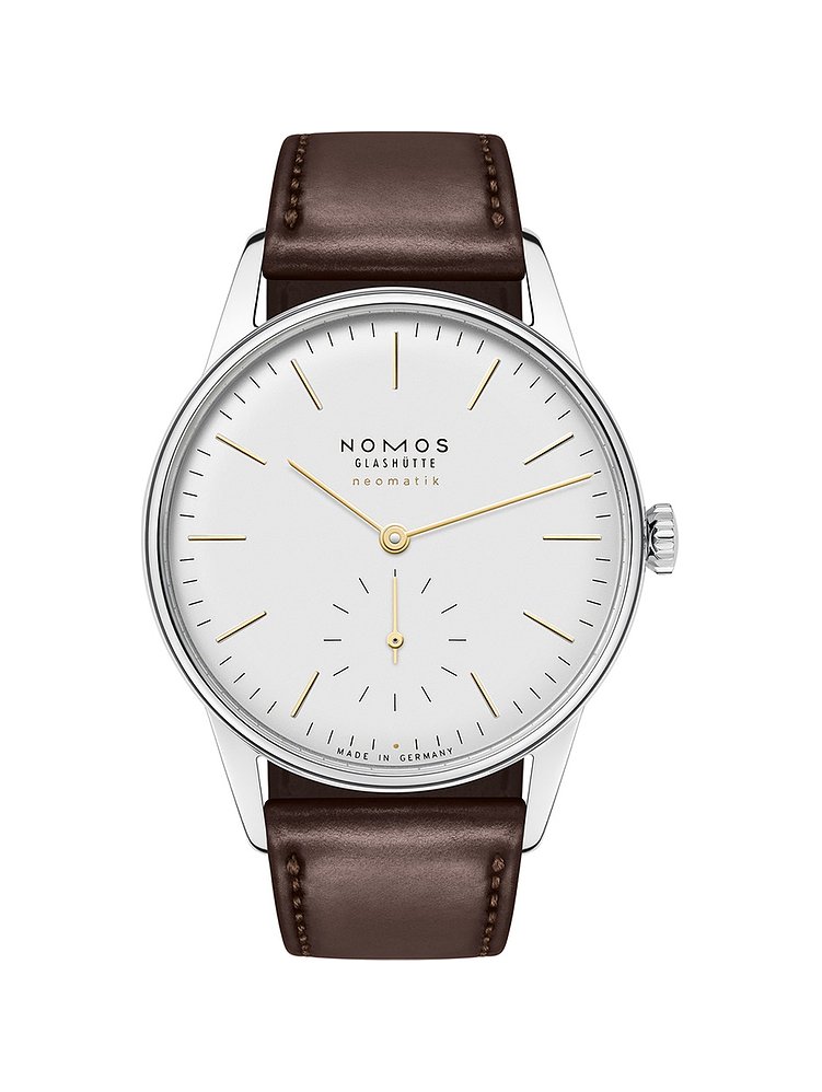 Nomos Glashütte Unisexuhr Orion neomatik doré 397