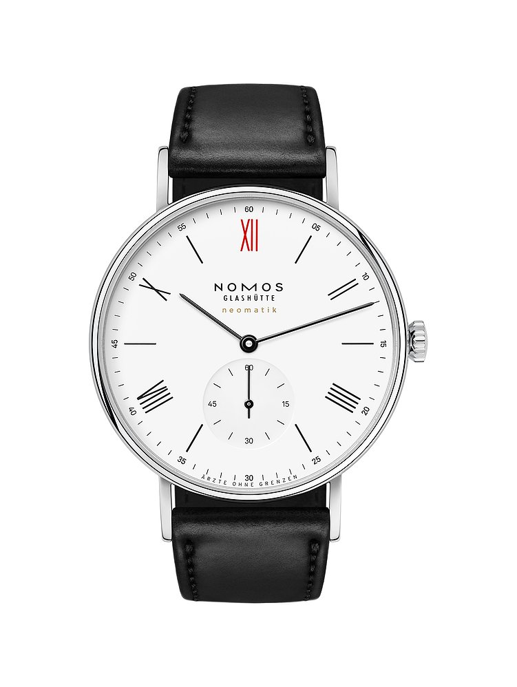 Nomos Glashütte Herrenuhr Ludwig neomatik 39 Ärzte ohne Grenzen 250.S2