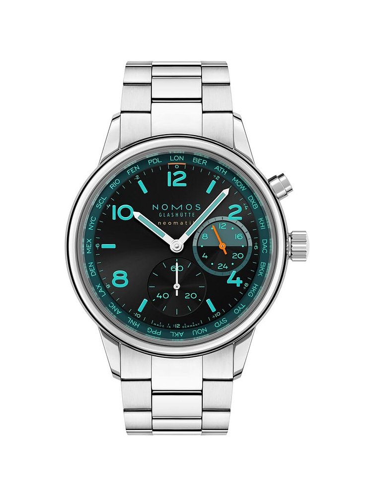 Nomos Glashütte Nomos Glashütte Herrenuhr Club Sport neomatik Weltzeit Trace 790.S7