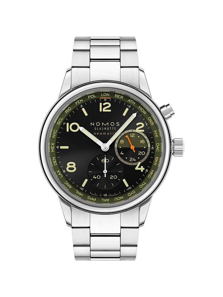 Nomos Glashütte Nomos Glashütte Herrenuhr Club Sport neomatik Weltzeit Vector 790.S9