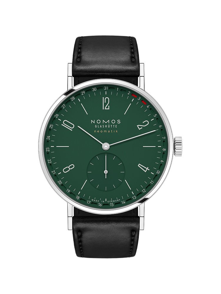 Nomos Glashütte Herrenuhr Tangente neomatik 38 Update Waldgrün 148