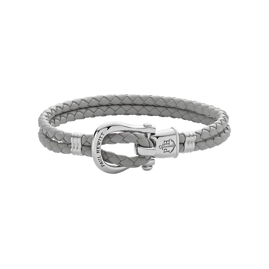 2. Chance - Paul Hewitt Armband PH-FSH-L-S-Gr-M, Damen, Leder, Edelstahl, silber, Größe: M