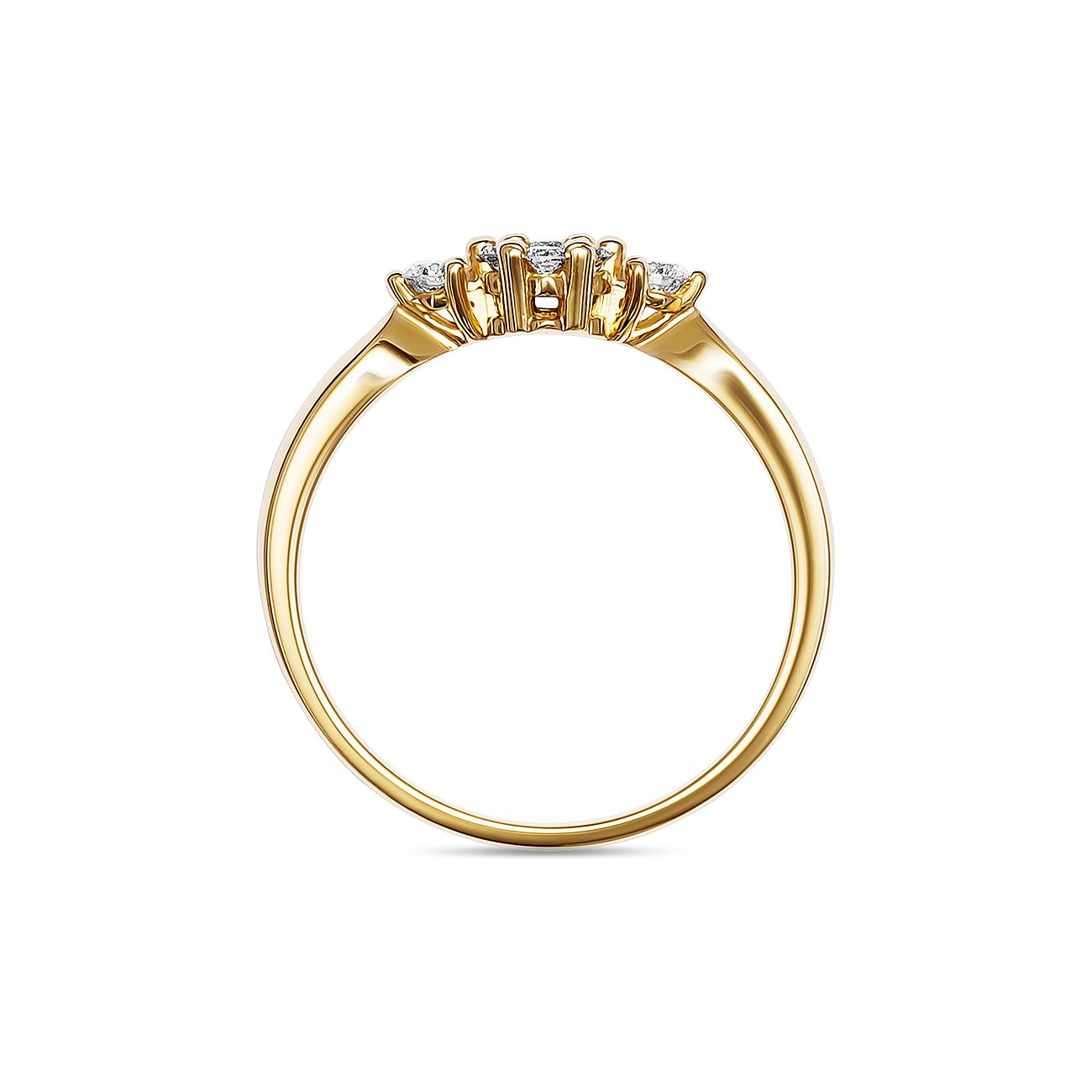 CHRIST Ring aus 585 Gelbgold mit Diamanten.