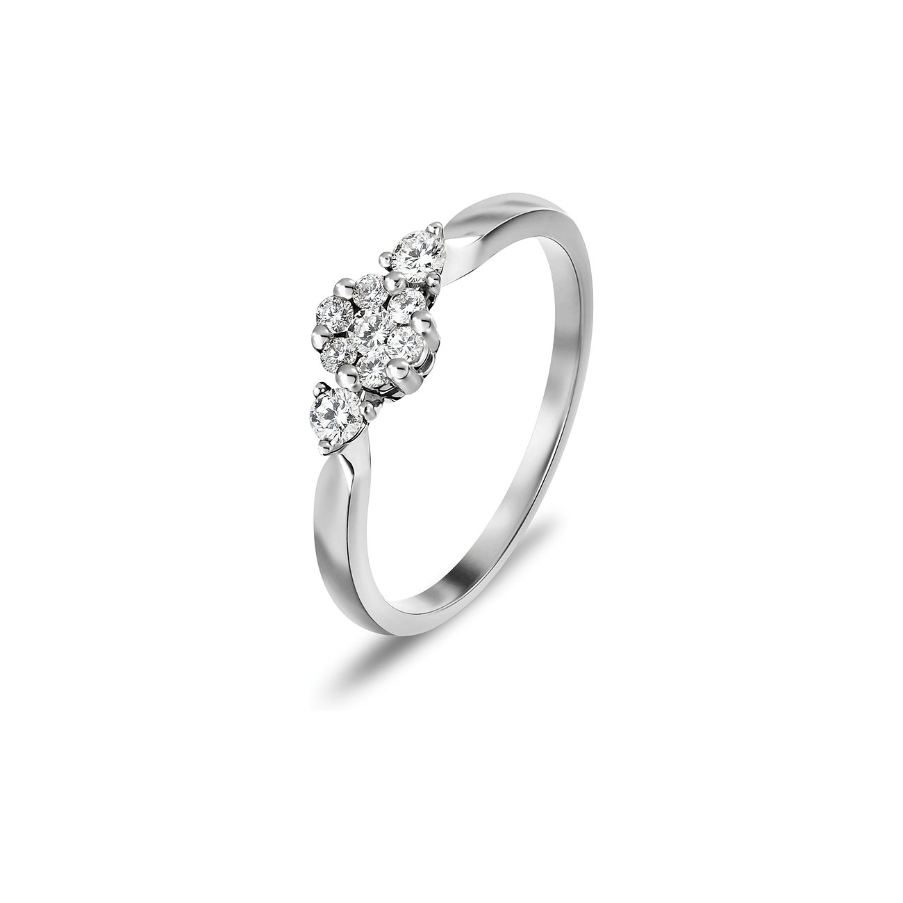 CHRIST Ring aus 585 Weißgold mit Diamanten.